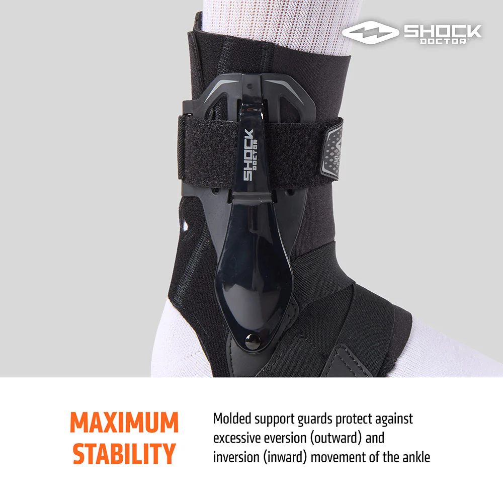 Ankle Brace with Molded Support Guards and Cross Straps - Image 2