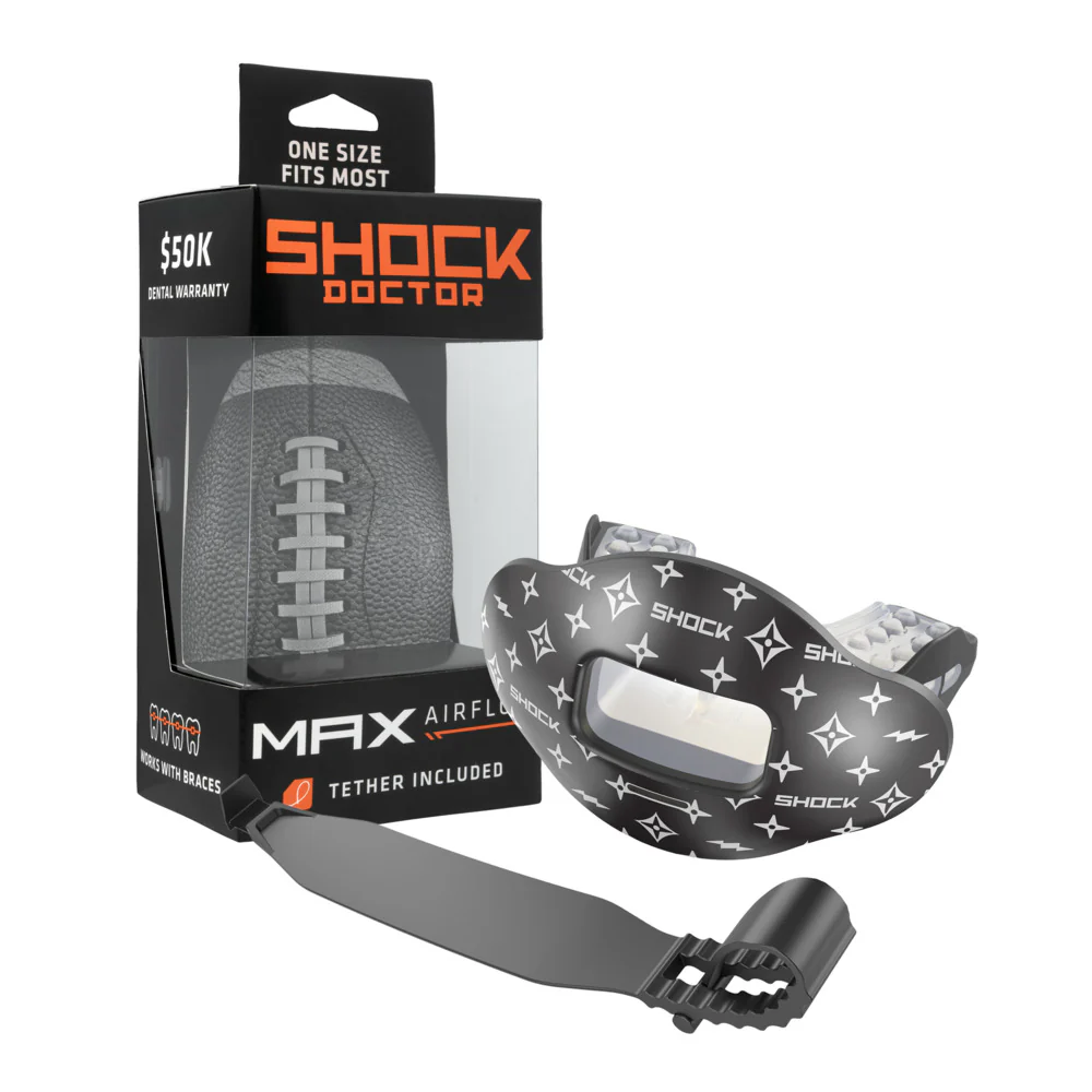 Black Lux Max AirFlow Football Mouthguard - Image 3