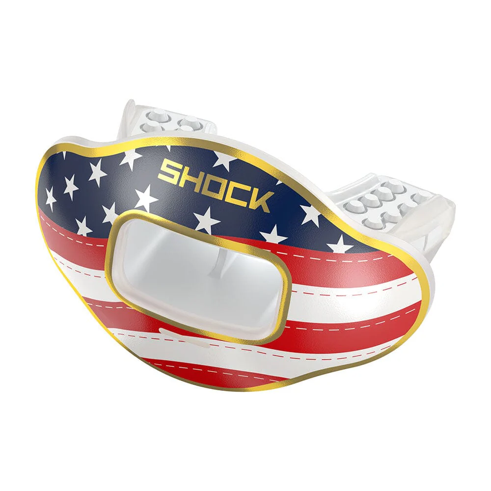 Chrome Stars & Stripes Max AirFlow Football Mouthguard