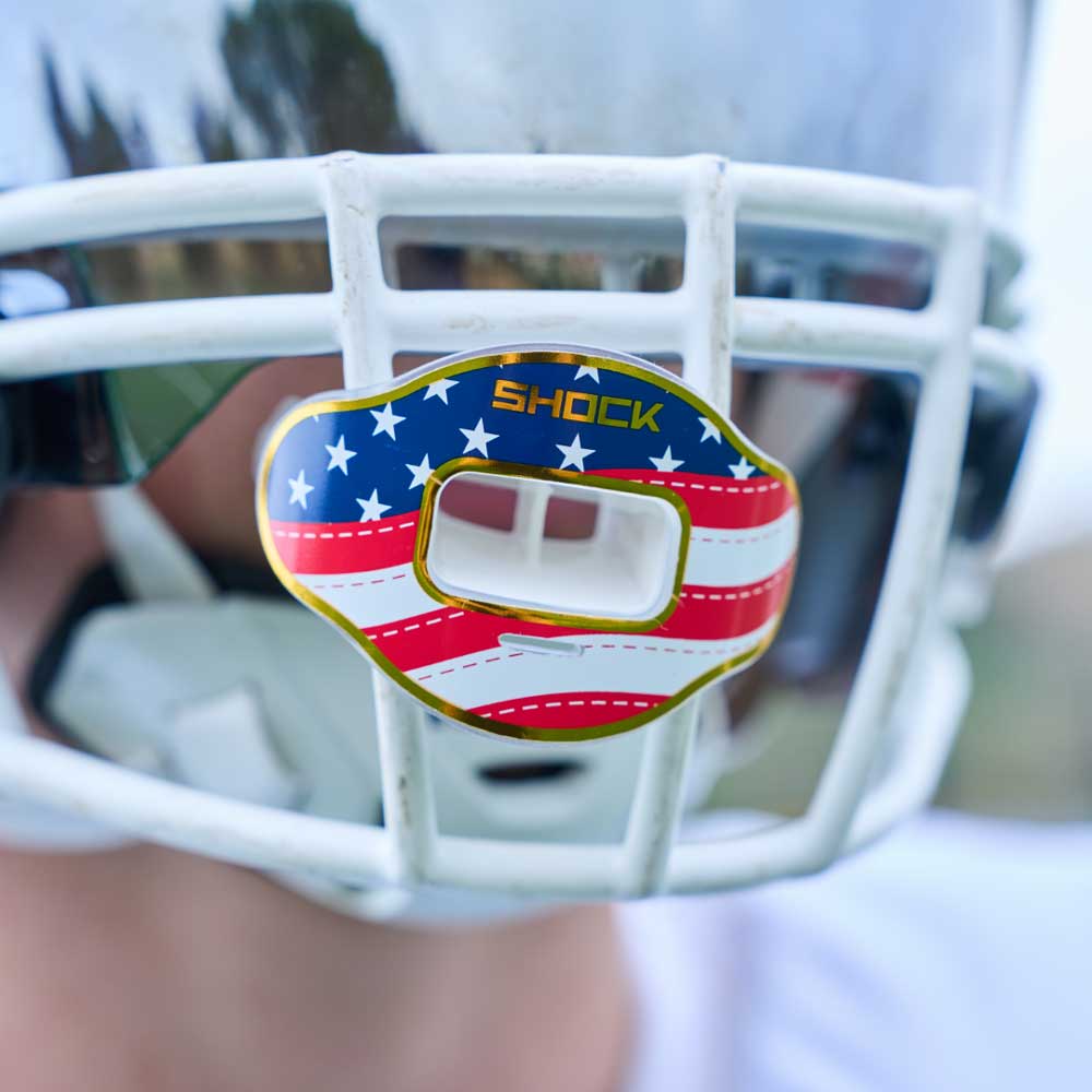 Chrome Stars & Stripes Max AirFlow Football Mouthguard - Image 2