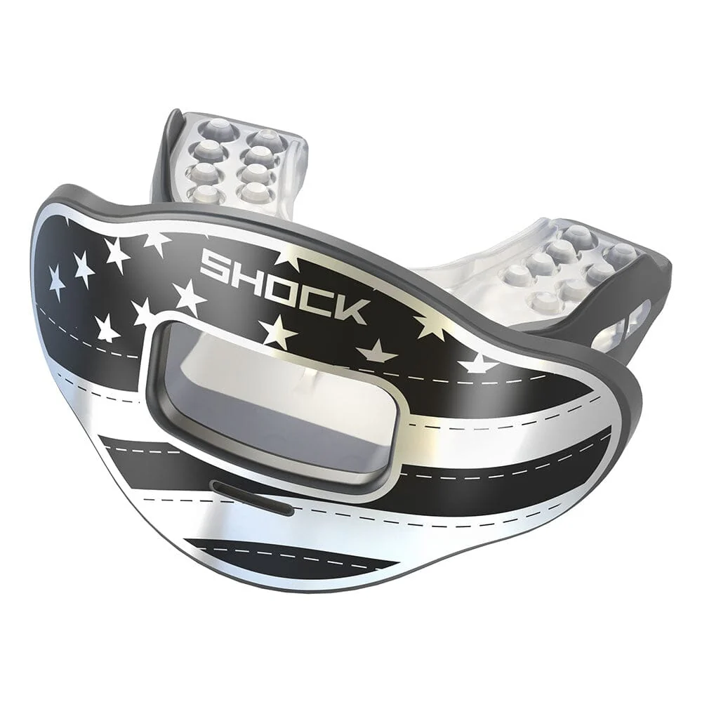 Chrome Stars & Stripes Max AirFlow Football Mouthguard