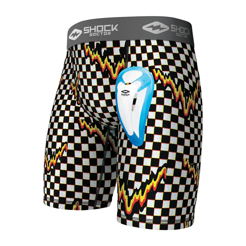 Checker Core Compression Short with Bio-Flex Cup - Image 3