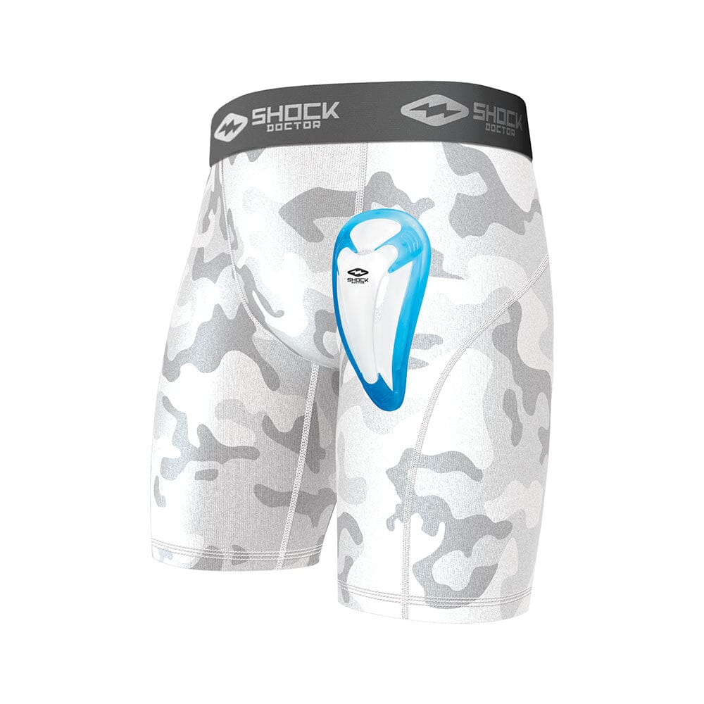 White Camo Core Compression Short with Bio-Flex Cup - Image 3