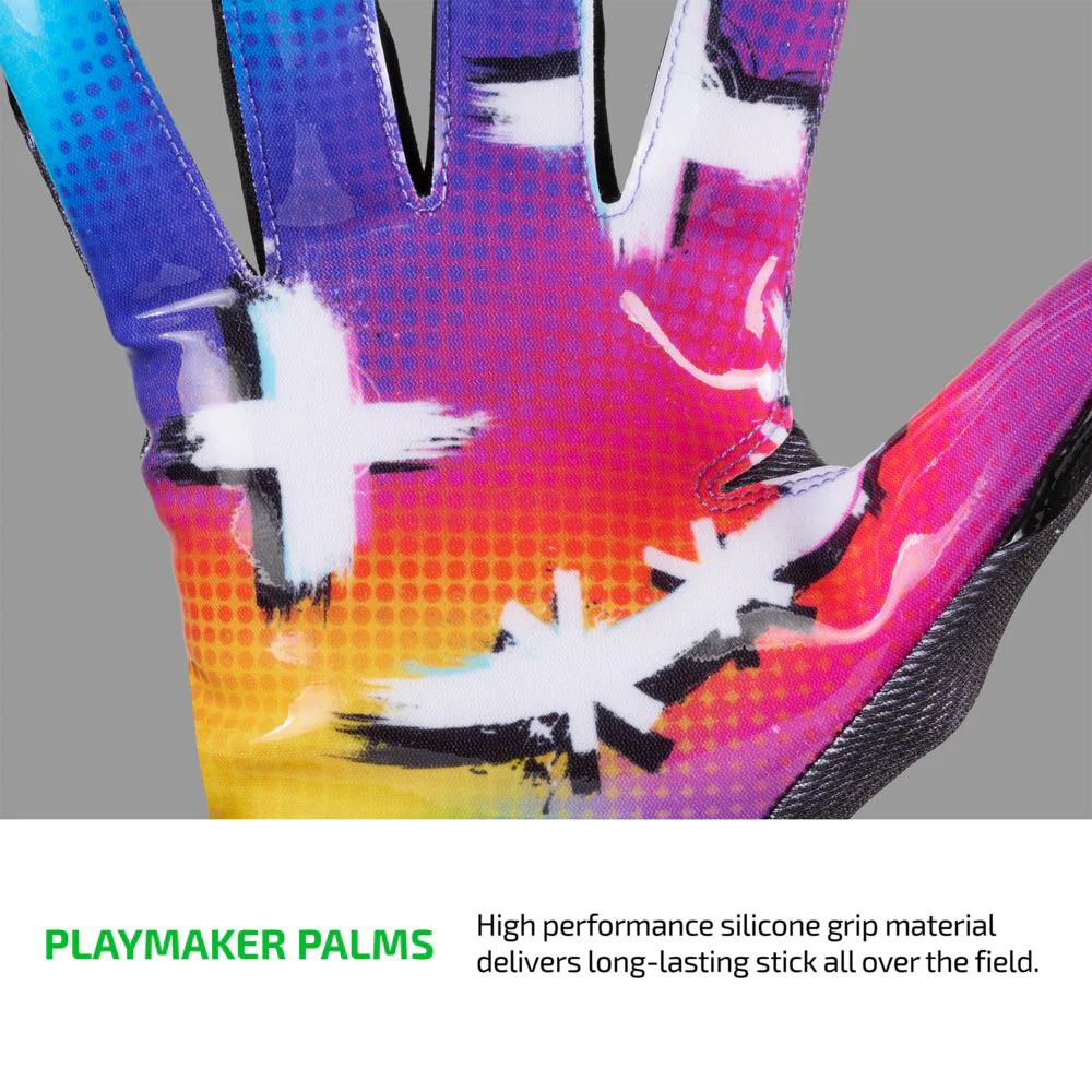 Multi Color Face Game Day Pro Limited-Edition Receiver Gloves - Image 4