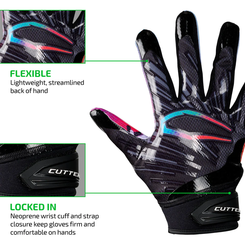 Multi Color Face Game Day Pro Limited-Edition Receiver Gloves - Image 5