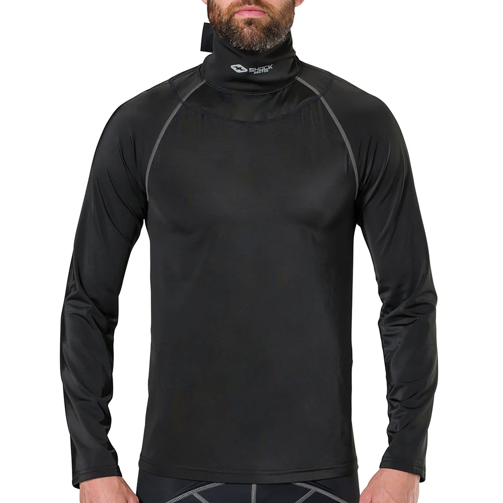 Ultra Compression Hockey Long Sleeve Shirt With Integrated Neck Guard - Image 3