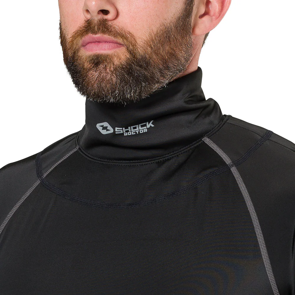 Ultra Compression Hockey Long Sleeve Shirt With Integrated Neck Guard - Image 6