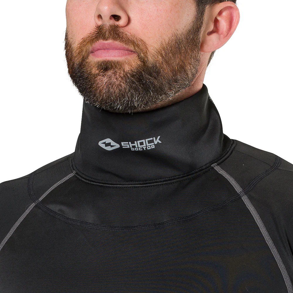 Ultra Compression Hockey Short Sleeve Shirt With Integrated Neck Guard - Image 6