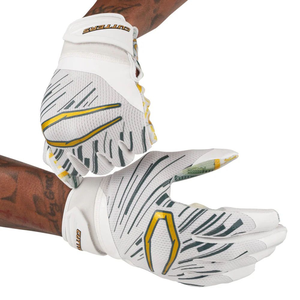 White Money Bands Game Day Pro Limited-Edition Receiver Gloves - Image 2
