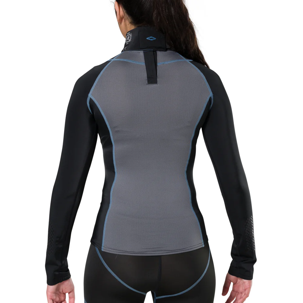 Women's Ultra Compression Hockey Long Sleeve Shirt With Integrated Neck Guard - Image 4