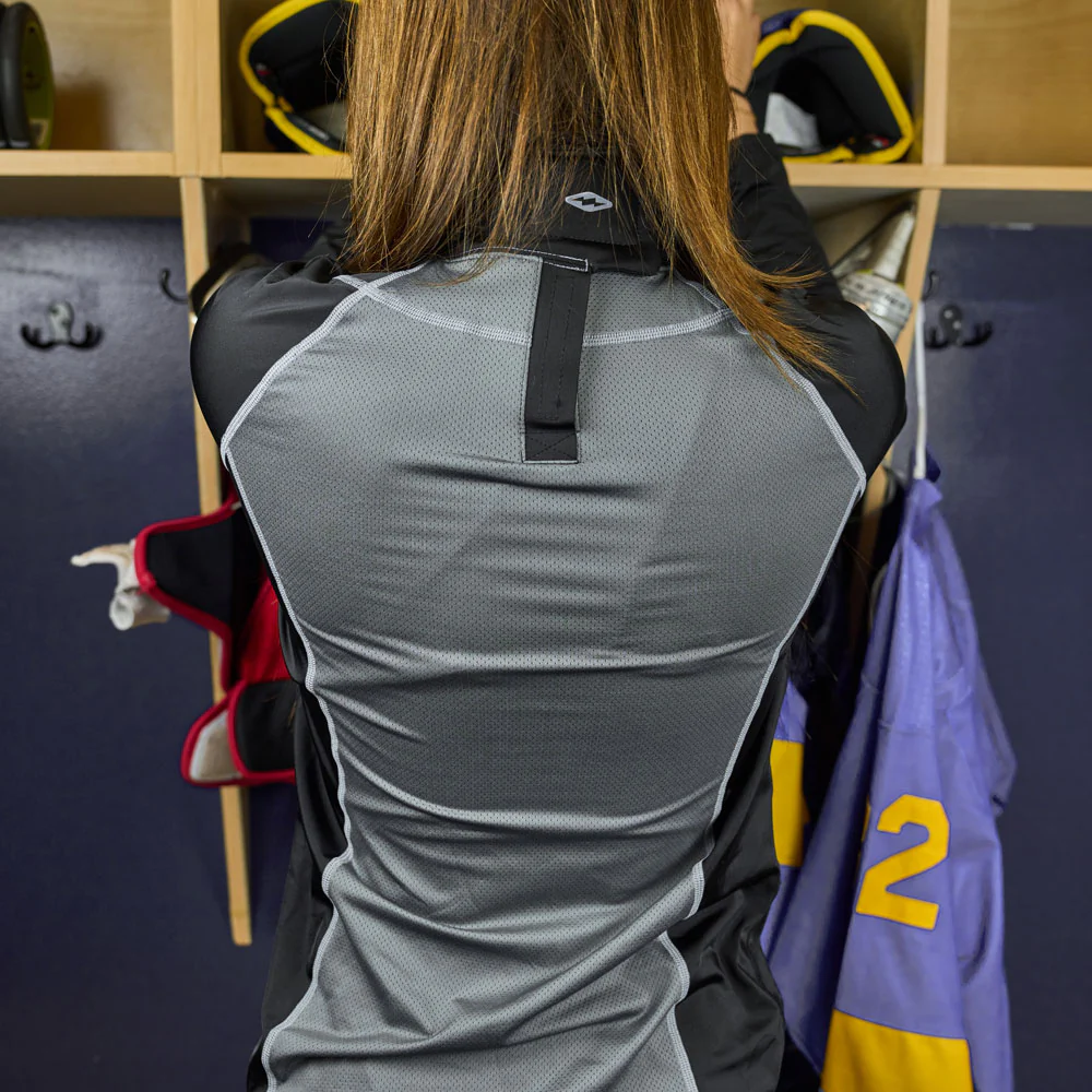 Women's Ultra Compression Hockey Long Sleeve Shirt With Integrated Neck Guard - Image 6
