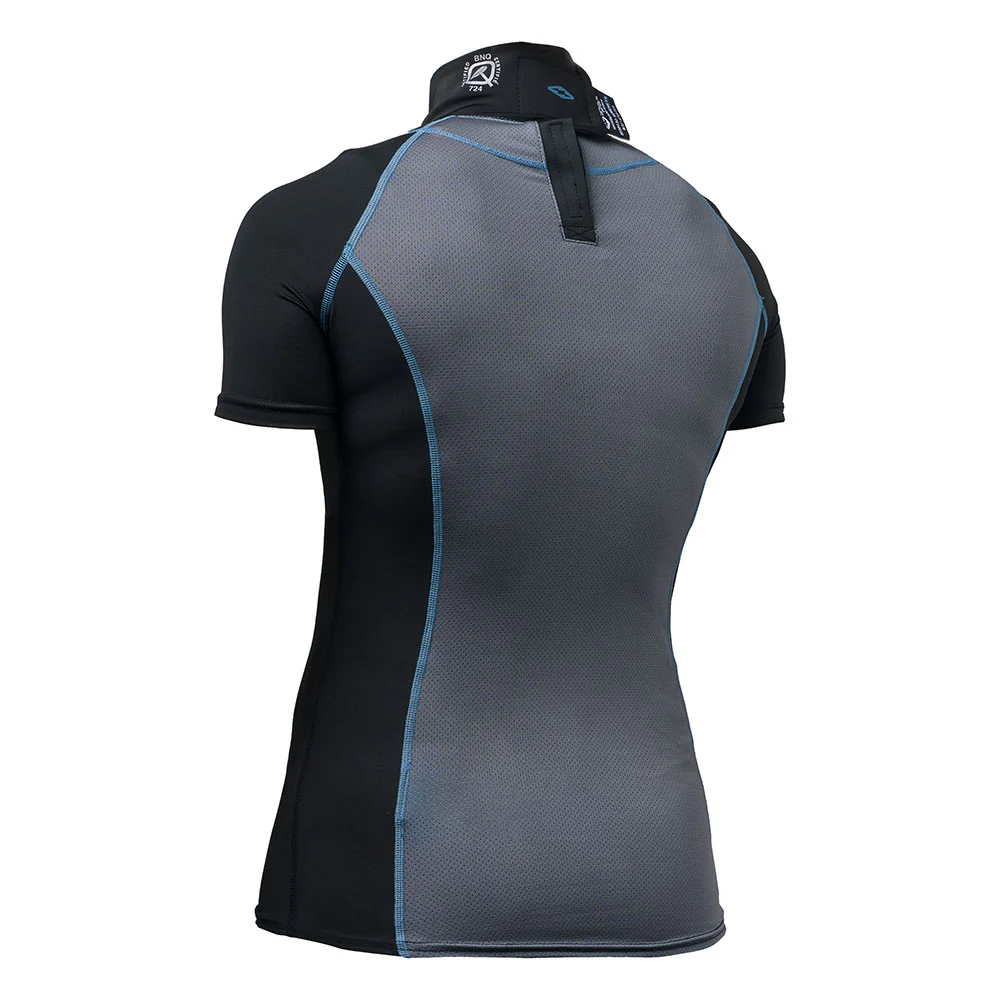 Women's Ultra Compression Hockey Short Sleeve Shirt with Integrated Neck Guard - Image 4